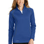 Eddie Bauer Womens Smooth Fleece 1/4 Zip Sweatshirt - Cobalt Blue