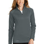 Eddie Bauer Womens Smooth Fleece 1/4 Zip Sweatshirt - Iron Grey