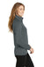 Eddie Bauer EB237 Womens Smooth Fleece 1/4 Zip Sweatshirt Iron Grey Model Side