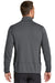 Eddie Bauer EB238 Mens Full Zip Fleece Jacket Heather Dark Charcoal Grey Model Back