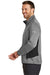 Eddie Bauer EB238 Mens Full Zip Fleece Jacket Heather Grey Model Side