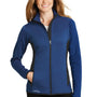 Eddie Bauer Womens Full Zip Fleece Jacket - Heather Blue