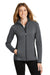 Eddie Bauer EB239 Womens Full Zip Fleece Jacket Heather Dark Charcoal Grey Model Front