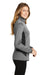 Eddie Bauer EB239 Womens Full Zip Fleece Jacket Heather Grey Model Side