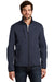 Eddie Bauer EB242 Mens Dash Pill Resistant Full Zip Jacket River Navy Blue Model Front