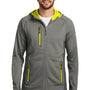 Eddie Bauer Mens Sport Pill Resistant Fleece Full Zip Hooded Jacket - Metal Grey