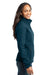 Eddie Bauer EB531 Womens Water Resistant Full Zip Jacket Dark Adriatic Blue Model Side