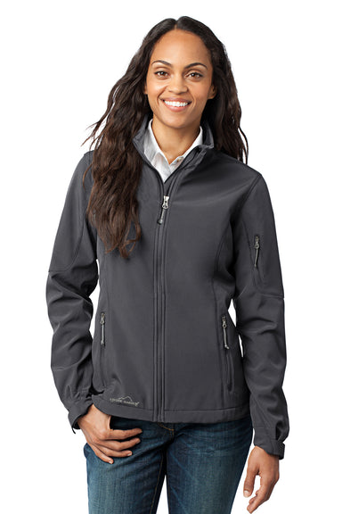 Eddie Bauer EB531 Womens Water Resistant Full Zip Jacket Steel Grey Model Front