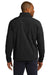 Eddie Bauer EB532 Mens Shaded Crosshatch Wind & Water Resistant Full Zip Jacket Black Model Back