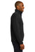 Eddie Bauer EB532 Mens Shaded Crosshatch Wind & Water Resistant Full Zip Jacket Black Model Side