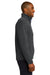 Eddie Bauer EB532 Mens Shaded Crosshatch Wind & Water Resistant Full Zip Jacket Grey Model Side