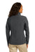 Eddie Bauer EB533 Womens Shaded Crosshatch Wind & Water Resistant Full Zip Jacket Grey Model Back