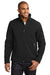 Eddie Bauer EB534 Mens Rugged Water Resistant Full Zip Jacket Black Model Front