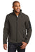 Eddie Bauer EB534 Mens Rugged Water Resistant Full Zip Jacket Canteen Grey Model Front