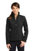 Eddie Bauer EB535 Womens Rugged Water Resistant Full Zip Jacket Black Model Front