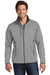 Eddie Bauer EB538 Mens Waterproof Full Zip Jacket Chrome Grey Model Front