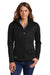 Eddie Bauer EB539 Womens Waterproof Full Zip Jacket Black Model Front