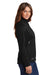 Eddie Bauer EB539 Womens Waterproof Full Zip Jacket Black Model Side