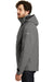 Eddie Bauer EB554 Mens WeatherEdge Plus Waterproof Full Zip Hooded Jacket Metal Grey Model Side