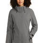 Eddie Bauer Womens WeatherEdge Plus Waterproof Full Zip Hooded Jacket - Metal Grey