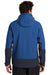 Eddie Bauer EB558 Mens WeatherEdge Waterproof Full Zip Hooded Jacket Cobalt Blue Model Back