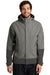 Eddie Bauer EB558 Mens WeatherEdge Waterproof Full Zip Hooded Jacket Metal Grey Model Front