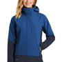 Eddie Bauer Womens WeatherEdge Waterproof Full Zip Hooded Jacket - Cobalt Blue
