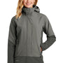 Eddie Bauer Womens WeatherEdge Waterproof Full Zip Hooded Jacket - Metal Grey