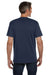 Econscious EC1000 Mens Short Sleeve Crewneck T-Shirt Pacific Blue Model Back