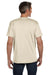 Econscious EC1000 Mens Short Sleeve Crewneck T-Shirt Natural Model Back