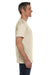 Econscious EC1000 Mens Short Sleeve Crewneck T-Shirt Natural Model Side