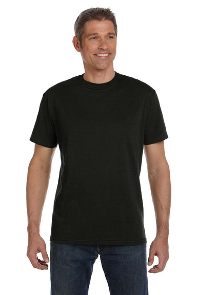 Econscious EC1000 Mens Short Sleeve Crewneck T-Shirt Black Model Front