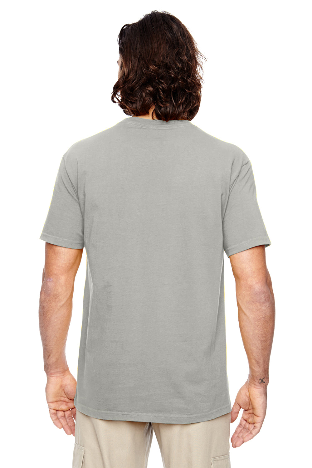 Econscious EC1000 Mens Short Sleeve Crewneck T-Shirt Dolphin Grey Model Back