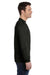 Econscious EC1500 Mens Long Sleeve Crewneck T-Shirt Black Model Side