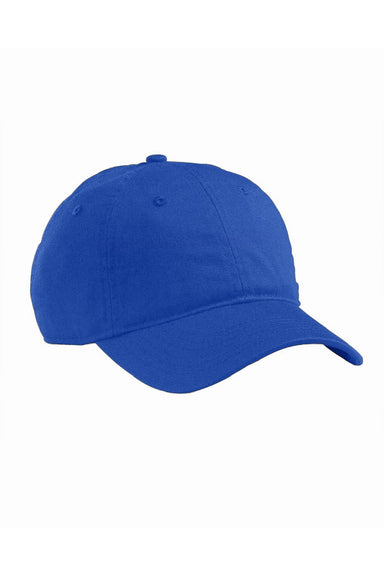 Econscious Hats EC7000 Mens Adjustable Hat Royal Blue Model Flat Front