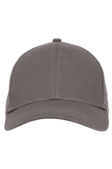 Econscious Hats EC7025 Mens Eco Baseball Adjustable Hat Charcoal Grey Flat Front