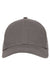 Econscious Hats EC7025 Mens Eco Baseball Adjustable Hat Charcoal Grey Flat Front