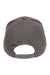 Econscious Hats EC7025 Mens Eco Baseball Adjustable Hat Charcoal Grey Flat Back