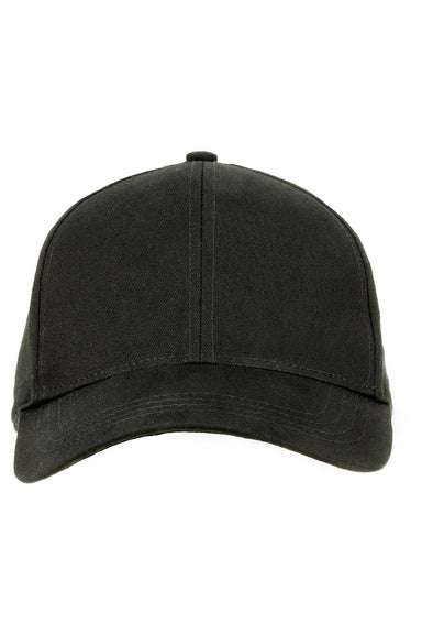 Econscious Hats EC7025 Mens Eco Baseball Adjustable Hat Black Flat Front