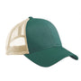 Econscious Hats Mens Adjustable Trucker Hat - Emerald Forest Green/Oyster