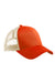 Econscious Hats EC7070 Mens Adjustable Trucker Hat Orange Poppy/Oyster Model Flat Front