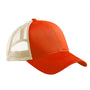 Econscious Hats Mens Adjustable Trucker Hat - Orange Poppy/Oyster