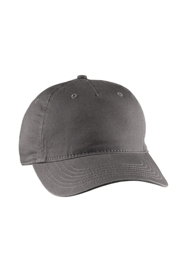 Econscious Hats EC7087 Mens Adjustable Hat Charcoal Grey Model Flat Front