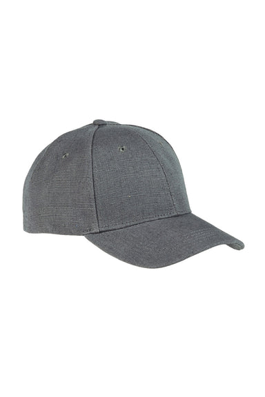 Econscious Hats EC7090 Mens Adjustable Hat Charcoal Grey Model Flat Front