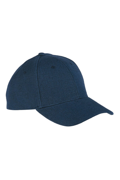 Econscious Hats EC7090 Mens Adjustable Hat Navy Blue Model Flat Front