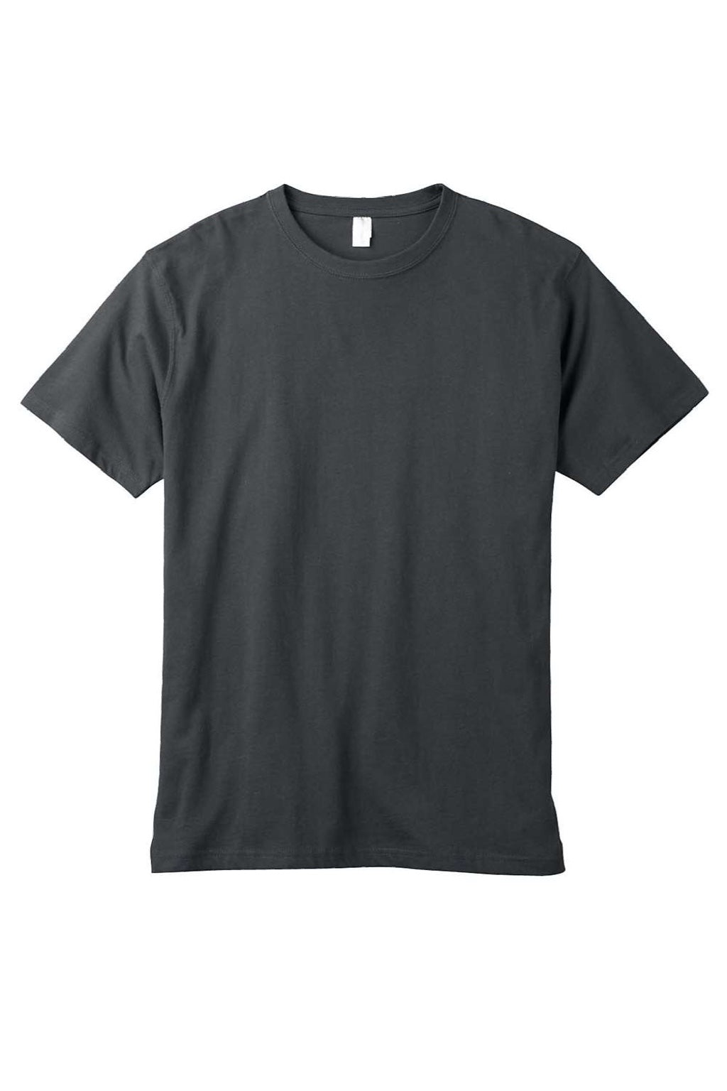 Econscious EC1000 Mens Short Sleeve Crewneck T-Shirt Charcoal Grey Flat Front