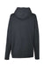 Econscious EC5950 Mens Hemp Hero Hooded Sweatshirt Hoodie w/ Pouch Pocket Washed Black Flat Back