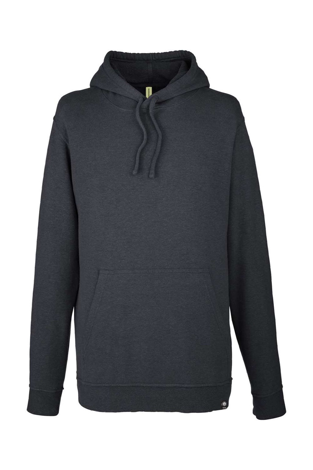 Econscious EC5950 Mens Hemp Hero Hooded Sweatshirt Hoodie w/ Pouch Pocket Washed Black Flat Front