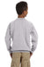 Gildan 18000B Youth Pill Resistant Fleece Crewneck Sweatshirt Sport Grey Model Back