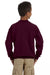 Gildan 18000B Youth Pill Resistant Fleece Crewneck Sweatshirt Maroon Model Back